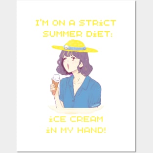 I'm on a strict  summer diet: Posters and Art